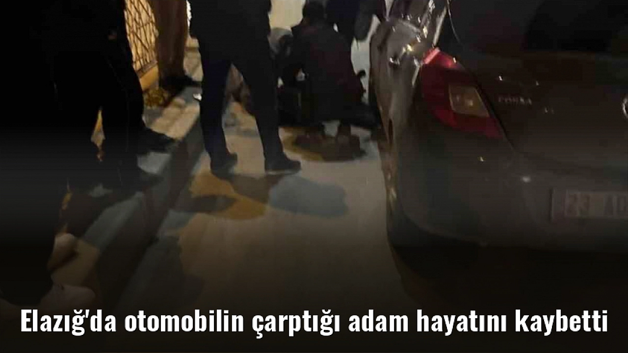 Elazığ'da otomobilin çarptığı adam hayatını kaybetti