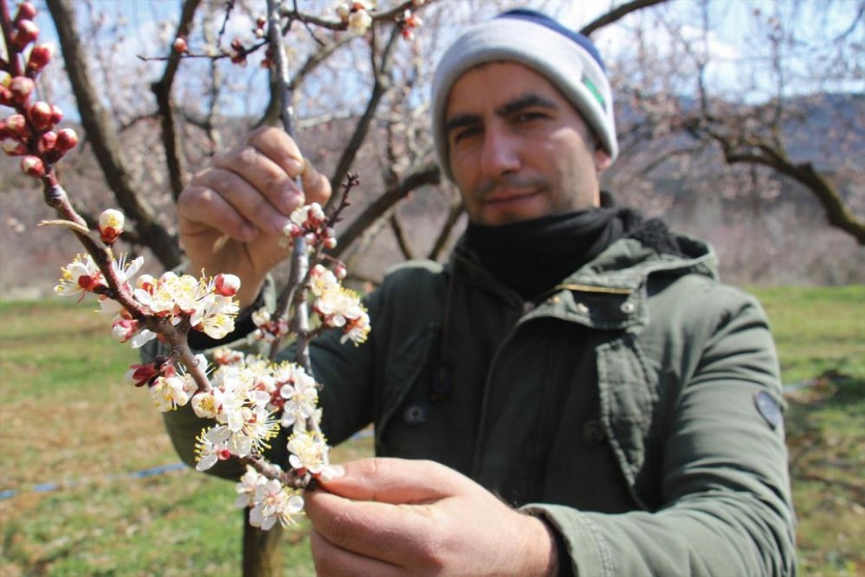 Elazığ'da Ağaçlar Beyaz Gelinliğini Giyindi