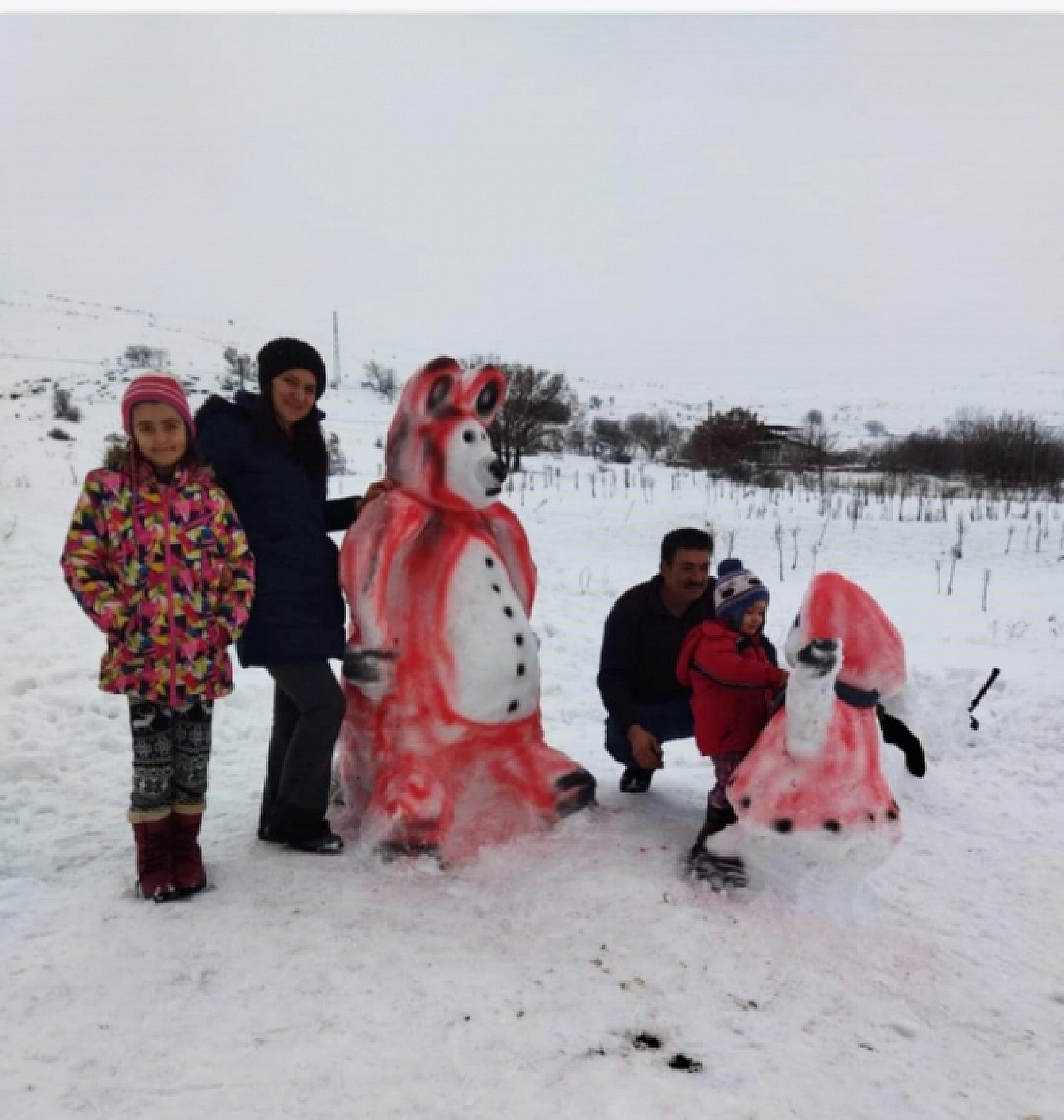 Kardan Heykeller Görenleri Şaşırttı