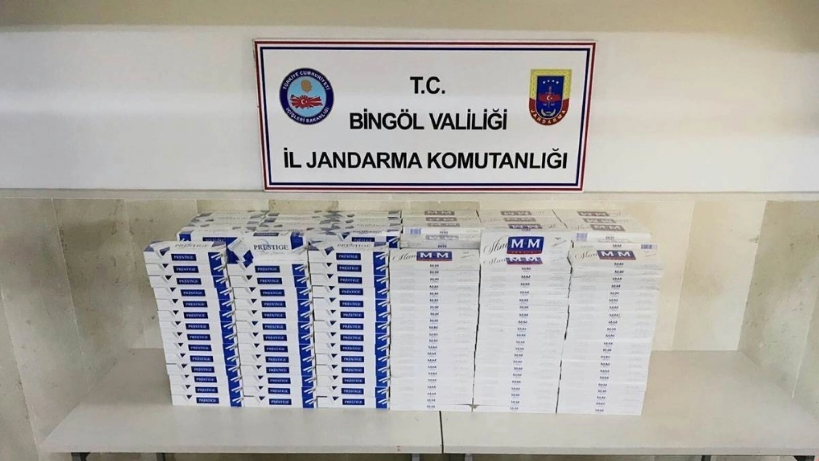Bingöl'de 5 bin paket kaçak sigara ele geçirildi 
