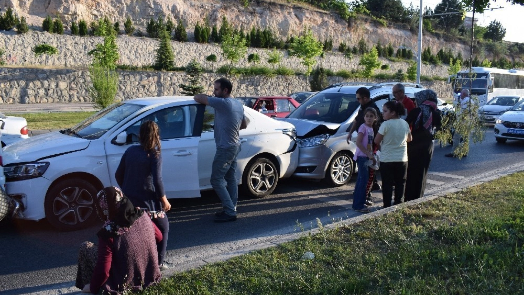 Malatya'da zincirleme trafik kazası 