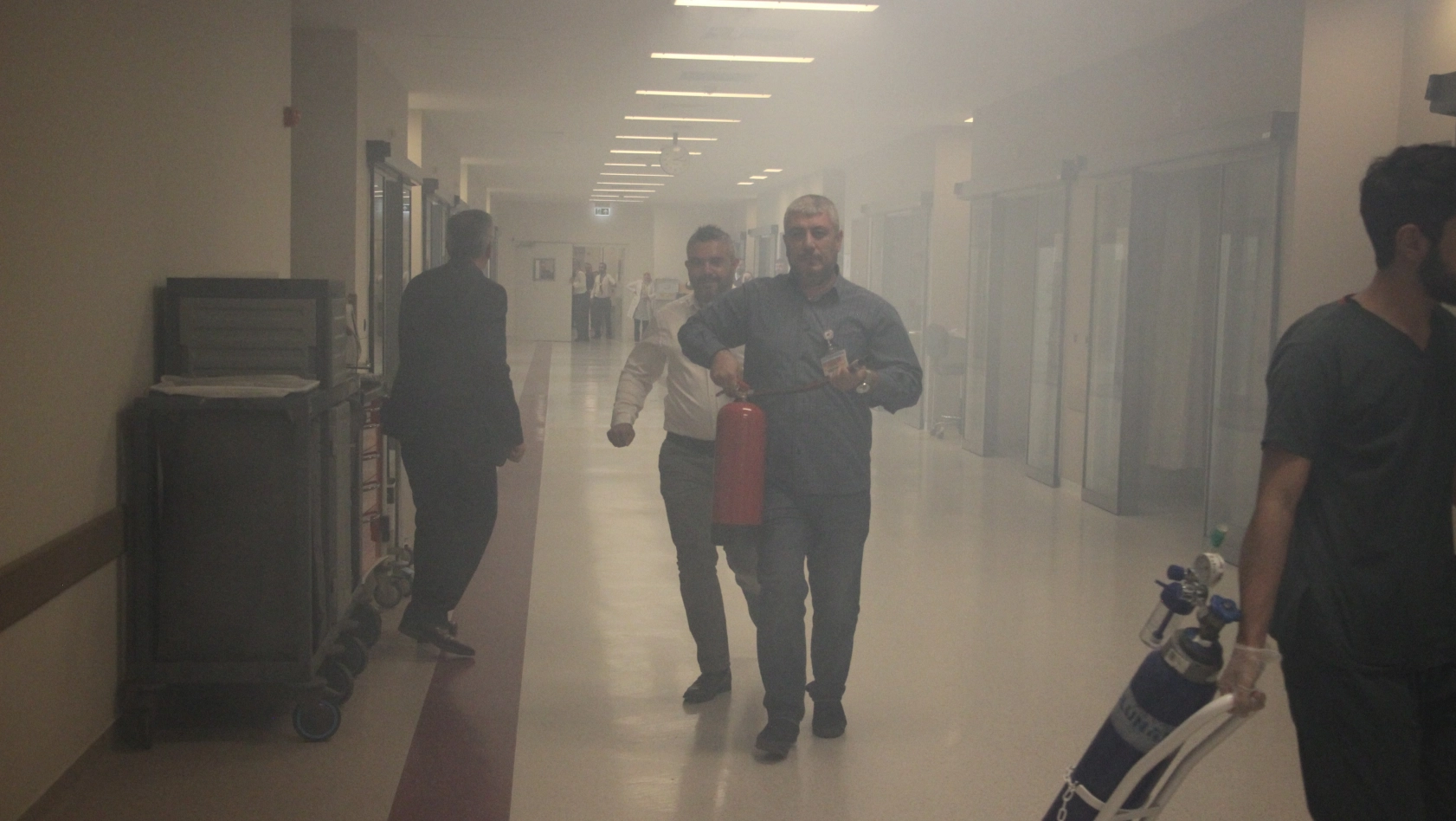 Elazığ Şehir Hastanesinde Yangın ve Tahliye Tatbikatı