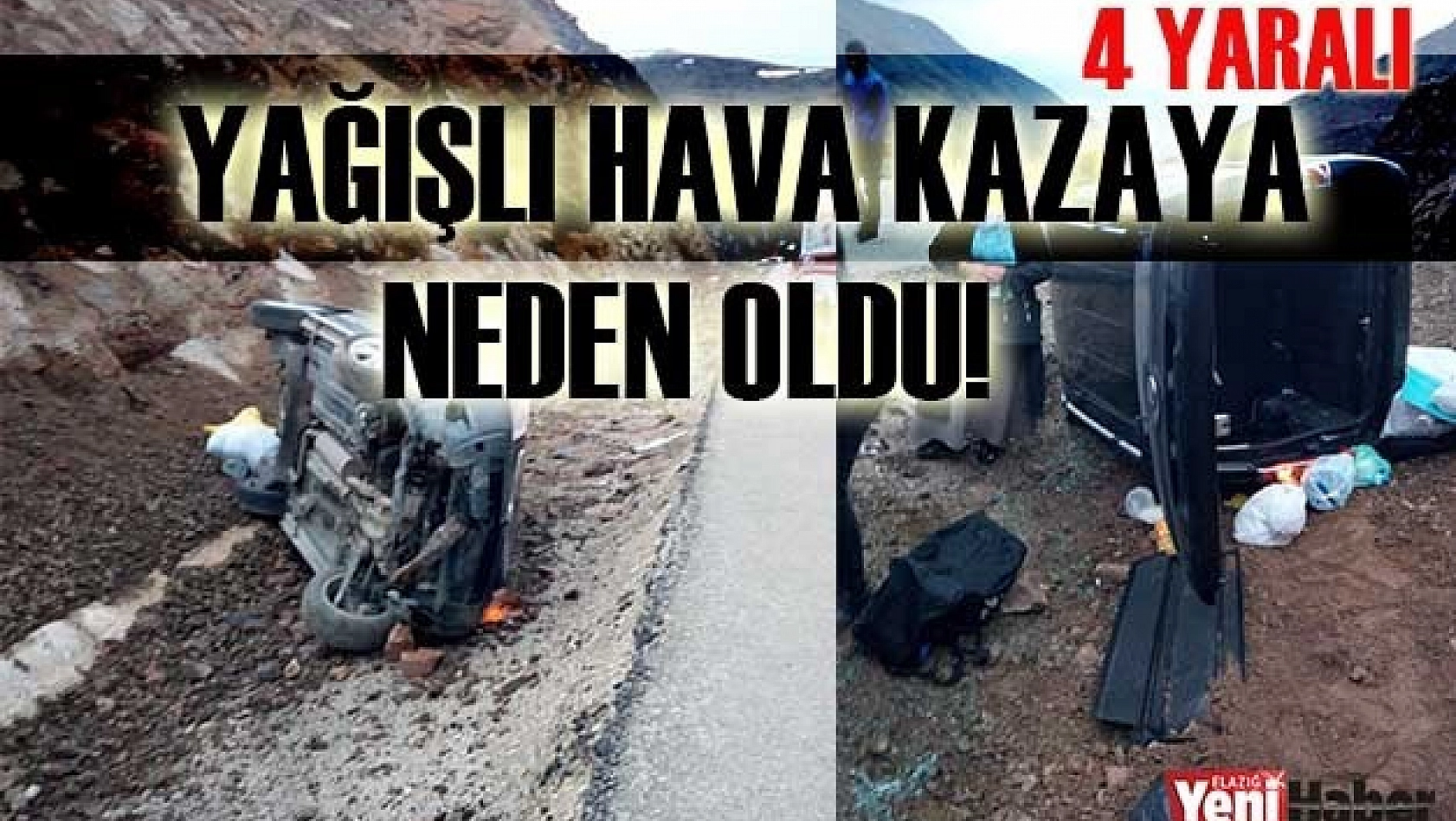 Komşu Şehirde Kaza 4 Yaralı