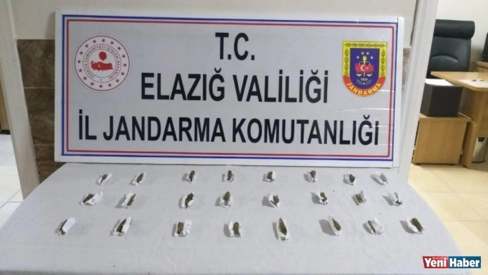 Elazığ'da satışa hazır uyuşturucu paketleri ile 1 şüpheli yakalandı