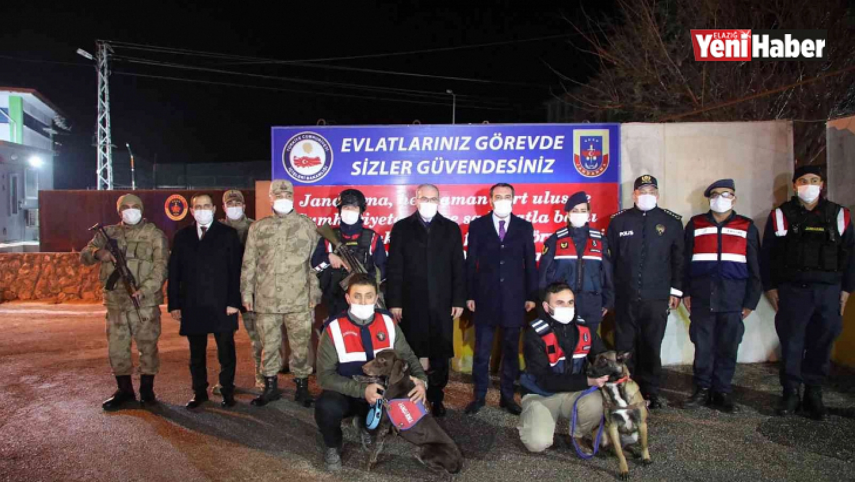 Elazığ protokolü yeni yıla güvenlik güçleriyle girdi