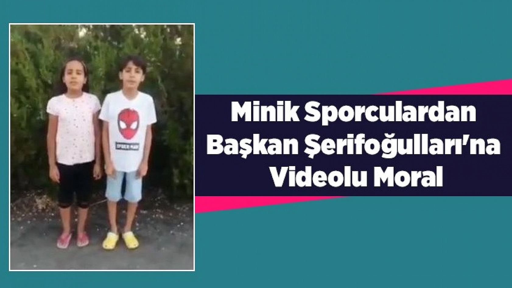 Minik sporculardan Başkan Şerifoğulları'na moral
