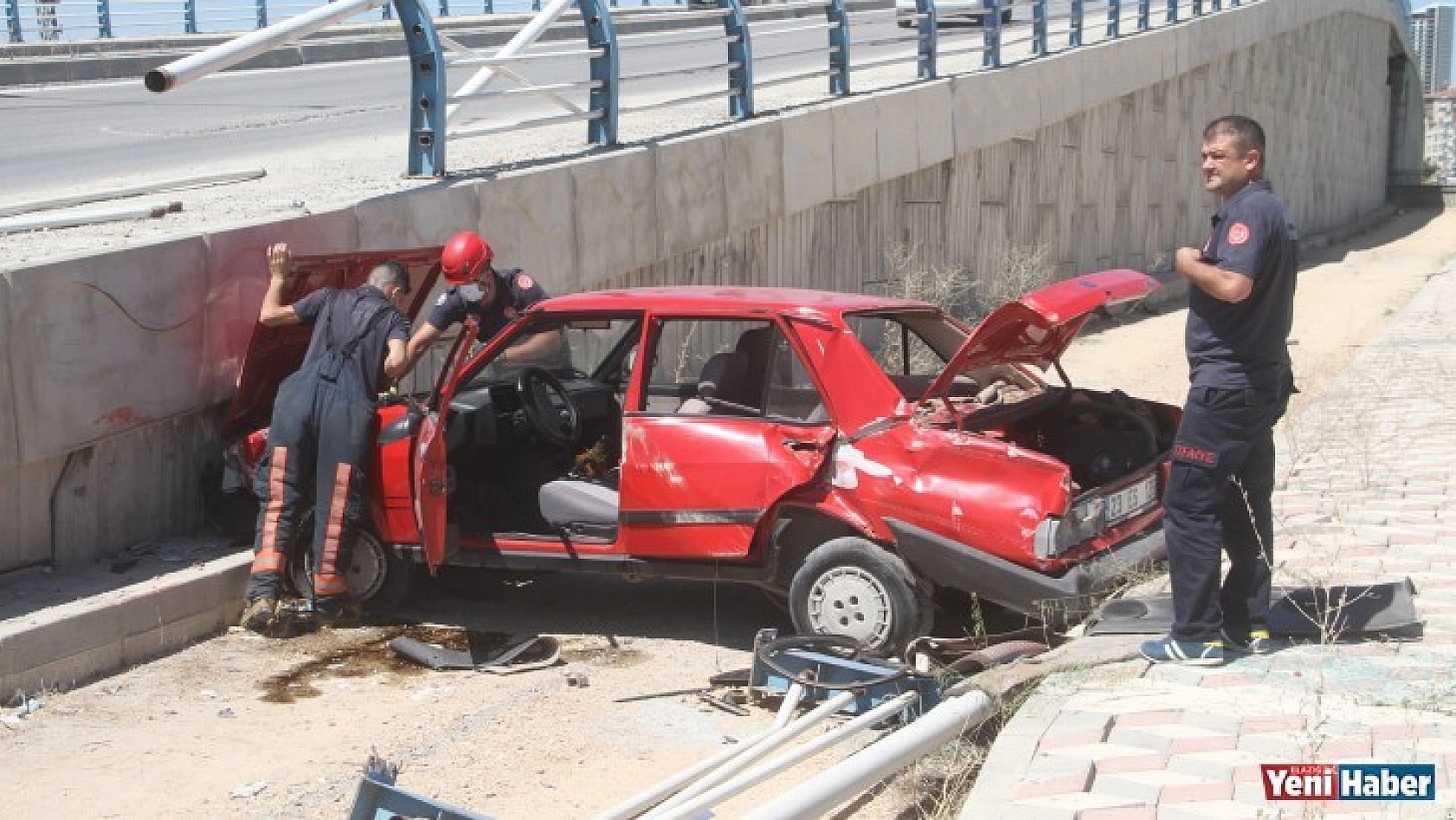 Elazığ da Trafik Kazası: 1 Yaralı