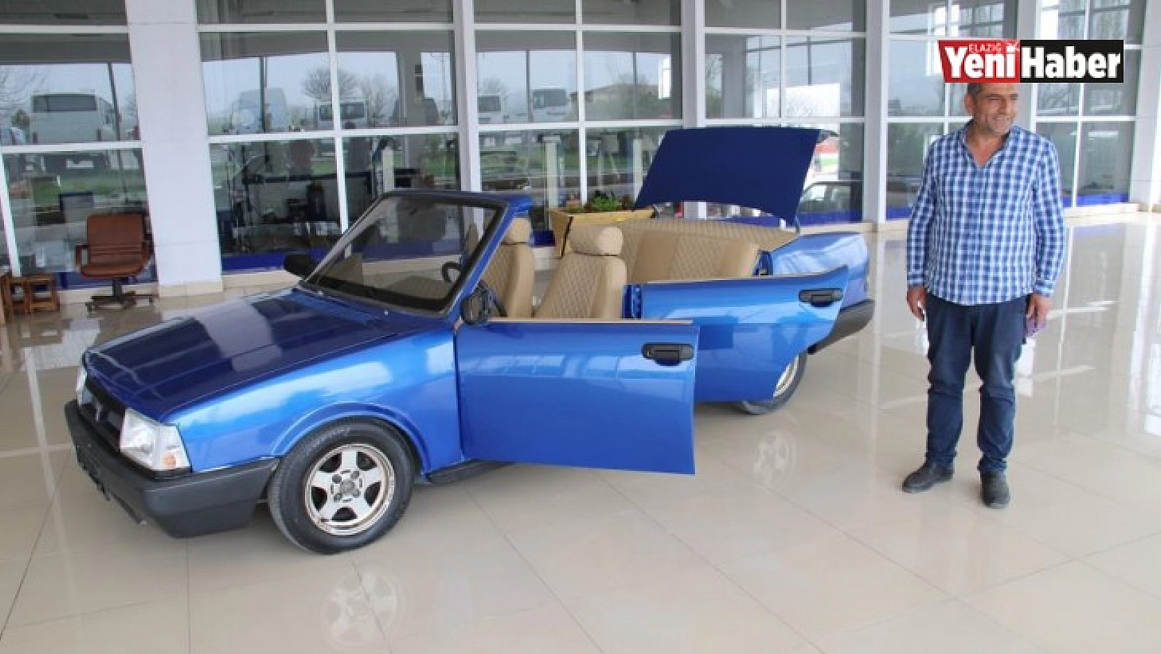 Hurda Otomobil Üstü Açık Lüks Otomobile Döndü