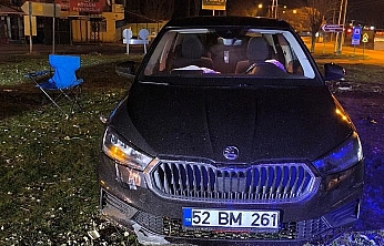 Kontrolü Kaybetti, Refüje Çıktı!