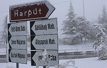 Elazığ'a Yılın İlk Kar'ı Düştü