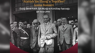 Elazığ'da Atatürk'ü Anma Programı