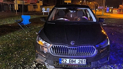 Kontrolü Kaybetti, Refüje Çıktı!