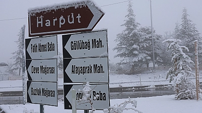 Elazığ'a Yılın İlk Kar'ı Düştü