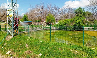 Elazığ'da larva ilaçlama çalışmaları sürüyor