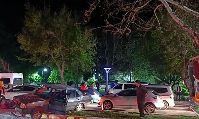 Elazığ'da zincirleme trafik kazası: 2 yaralı