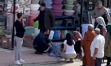 Camdan Düşen Kadın Yaralandı