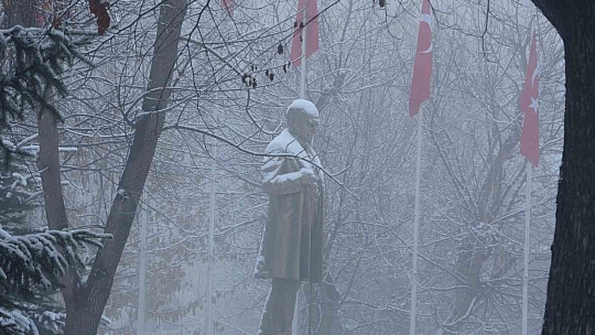 Ardahan güne karla uyandı