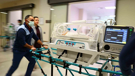 Fethi Sekin Şehir Hastanesi'nde deprem ve yangın tatbikatı