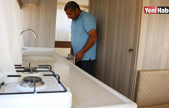 Atıl Durumdaki Aracı Karavana Dönüştürdü