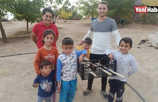 Cevizi Top Yapıp Plastik Meyve Kasasında Langırt Oynadılar