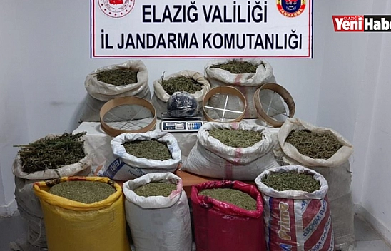 Elazığ'da 210 Kilo Esrar Ele Geçirildi!