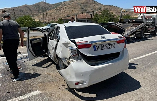 Elazığ'da Trafik Kazası : 5 Yaralı !
