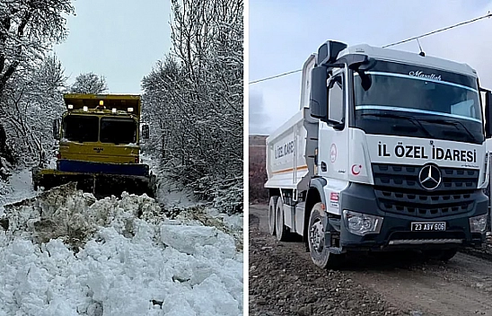 Elazığ'da Tüm Yollar Açık