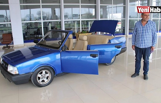 Hurda Otomobil Üstü Açık Lüks Otomobile Döndü