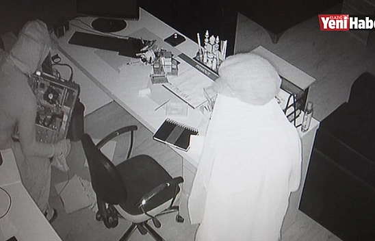 Kadın Kılığına Giren Hırsızlar Kamerada