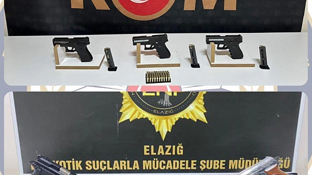 Elazığ'da uyuşturucu ve silah operasyonu: 1 tutuklama