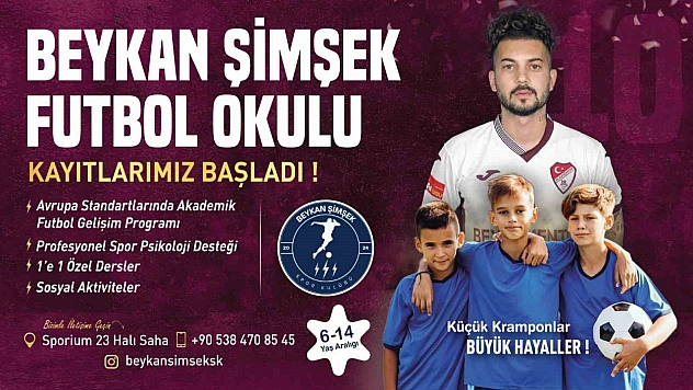 Elazığspor'un yıldızı Beykan Şimşek, kentte futbolun yıldızlarını yetiştirecek