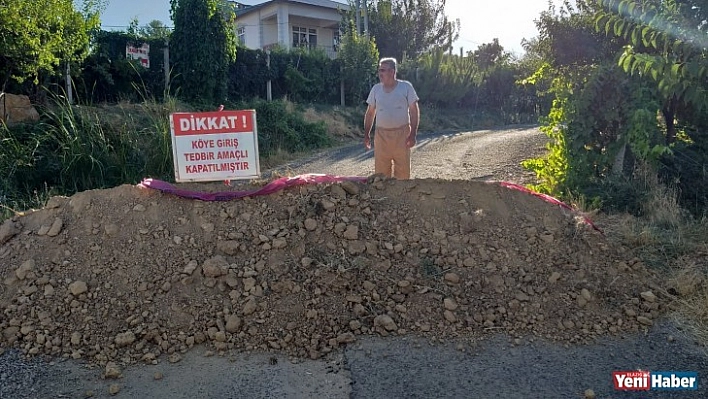 Muhtar Köyün Önlemini Kendisi Aldı