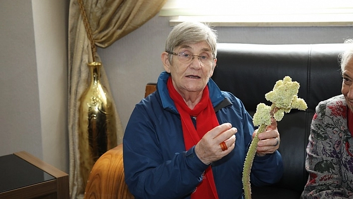 Prof. Dr. Canan Karatay, ikram edilen ışkını eliyle soyup hem yedi, hem ikram etti 