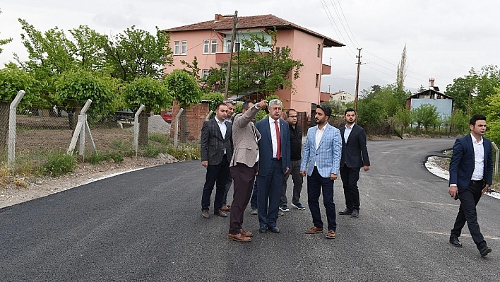 Eski Malatya'da asfalt ve çevre düzenleme çalışmaları yapılıyor 
