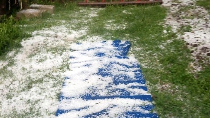 Tunceli'de dolu etkili oldu 