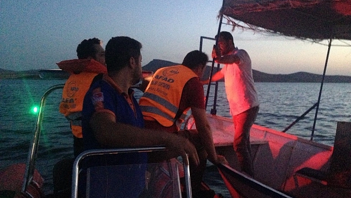 Barajda mahsur kalan 2 arkadaş kurtarıldı 