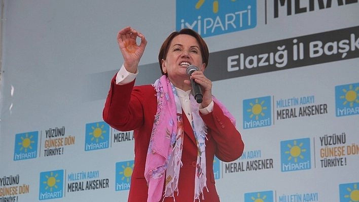 İYİ Parti Genel Başkanı Akşener, Elazığ'da