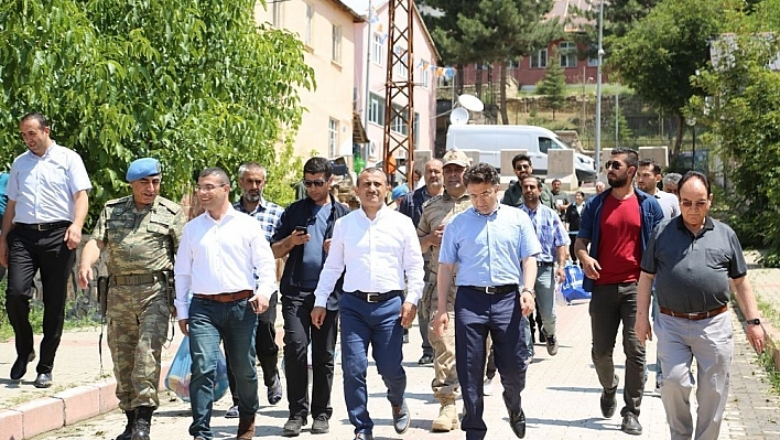 Vali Sonel, Hozat'ta incelemede bulundu 
