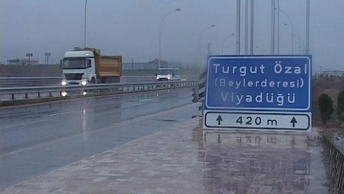 Turgut Özal Viyadüğü geçici olarak kapatılıyor 
