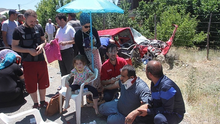 Elazığ'da trafik kazası: 9 yaralı 