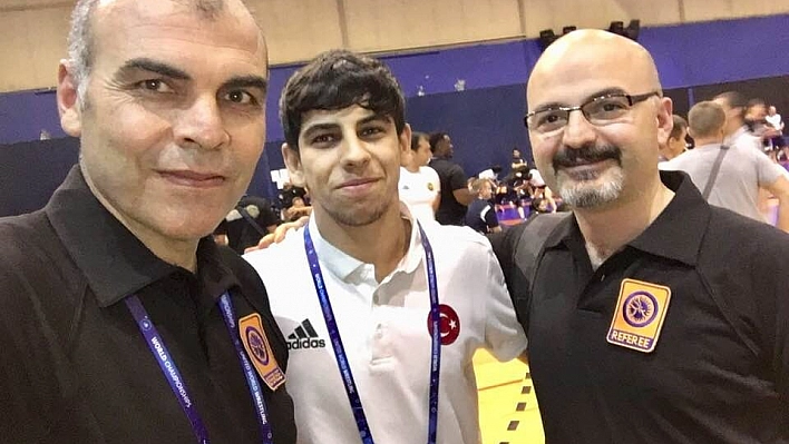 Hırvatistan'da şampiyon olan Alaca'ya ilk tebrik Malatyalı Milli Hakem Ilkım'dan 