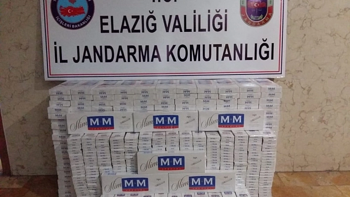 Elazığ'da 3 bin paket  kaçak sigara ele geçirildi 