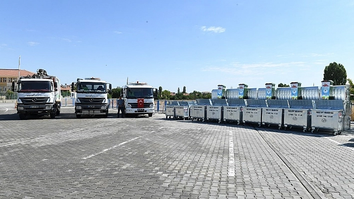 Yeşilyurt Belediyesi 577 galvanizli çöp konteynırı aldı 