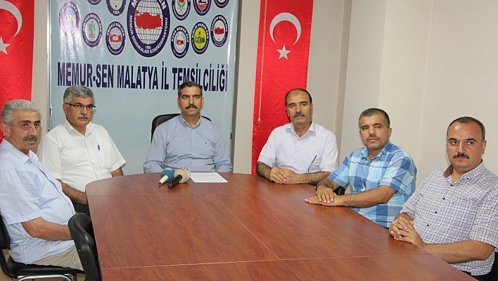 Memur-Sen Malatya Temsilciliği'nden 15 Temmuz açıklaması 