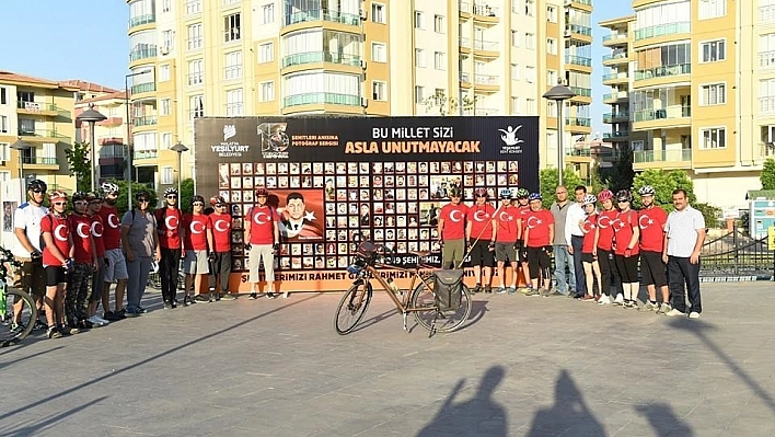 Pedallar bu kez şehitler için çevrildi 