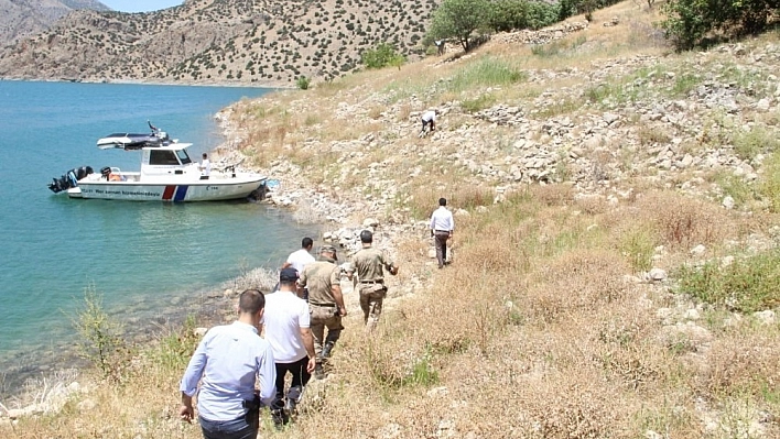 Çemişgezek'te baraj gölünde kıyı güvenliği incelemesi 