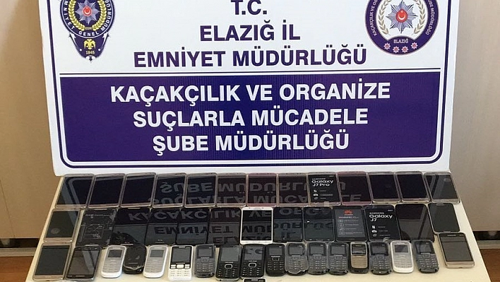46 adet  kaçak telefon ele geçirildi
