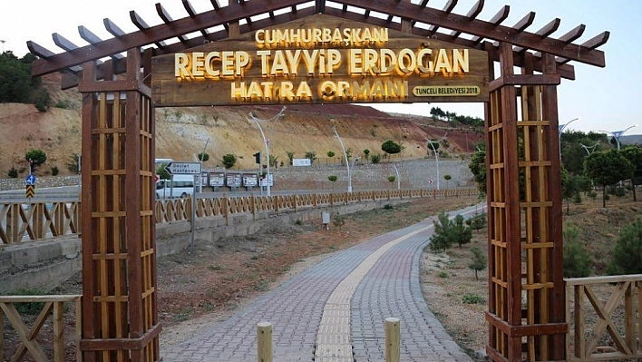 Tunceli'de Cumhurbaşkanı Erdoğan Hatıra Ormanı yenilendi 