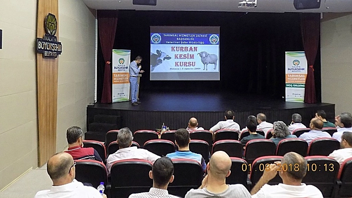Kurban kesim kursu sona erdi 