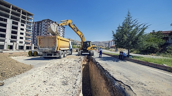 5 mahallede yağmur hattı çalışması yapıldı 
